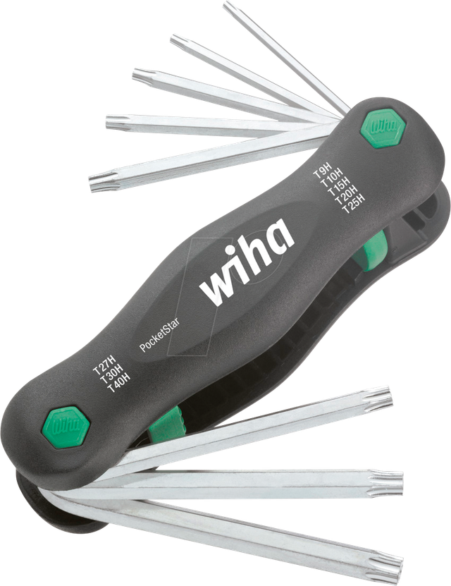 Wiha Multitool PocketStar® TX Tamper Resistant (mit Bohrung) 8-tlg. in Blister