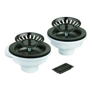 Grohe Spülen-Ablaufgrt. 40997 1 Becken ohne Exzenter hard graphite gebürstet