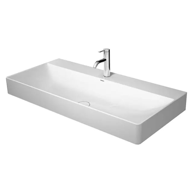 Duravit Möbelwaschtisch DuraSquare 100x47cm, o. ÜL, m HLB, we, 1 HL, weiß
