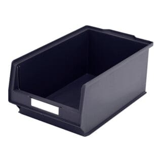 Bito Sichtlagerkasten-Set PK3 inklusive Etikett L350xB210xH145 mm, schwarz