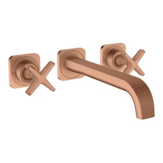 hansgrohe Fertigset Axor Citterio E UP-3-Loch-Waschtischarmatur, A 220mm, Ros, b r gol