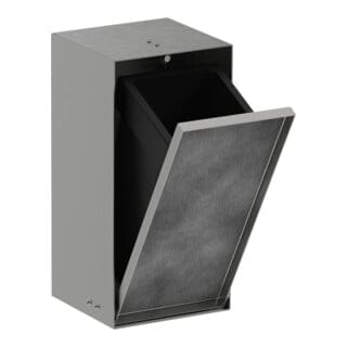 hansgrohe XtraStoris Rock EB-Abfalleimer 300x150x140mm, m befl. T., ES Optic