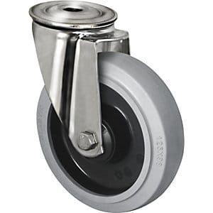 Cascoo Rückenlochlenkrolle Ø 160 Mm Serie R4e2 Kugellager Edelstahl