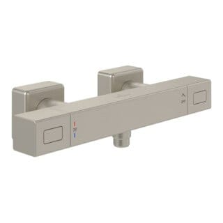 V&B V&B Brausethermostat Uni. Taps& Fittings eckig, Wandmontage, brushed nickel black