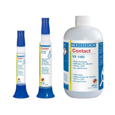 WEICON VA 1460 Cyanacrylat-Klebstoff, feuchtigkeitsbeständiger, mittelviskoser Sekundenklebstoff, 12 g