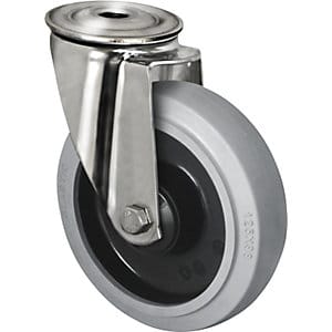 Cascoo Rückenlochlenkrolle Ø 200 Mm Serie R4e2 Kugellager Edelstahl