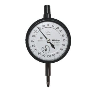 MITUTOYO Feinmessuhr stoßgeschützt, Messbereich / Gehäuse-⌀: 5/58 mm