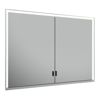 Keuco Spanplattenschraube lange Tür Royal Lumos 100x73x16cm, o. Abl, WE, silber-eloxiert