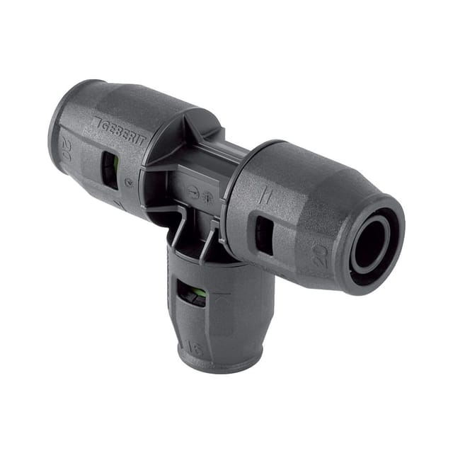 Geberit T-Stück PushFit d= 25x16x25mm, reduziert, PVDF