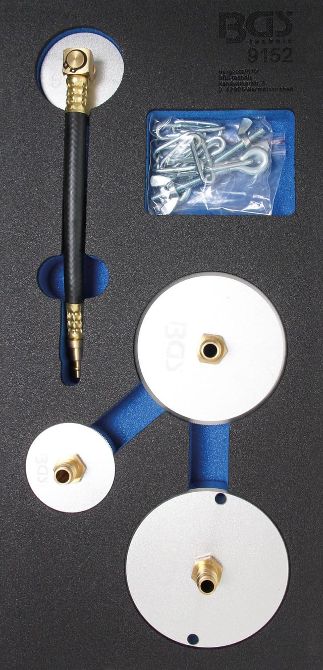 BGS Adapter-Satz für Druckluft-Bremsenentlüfter 4 teilig