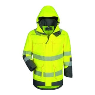 Elysee Warnschutzparka Arwid gelb/grau Gr. 2XL