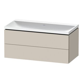 Duravit Möbel-Set L-Cube 100x48x48cm, o. Hahnl., Tau ma, 2 Schub.