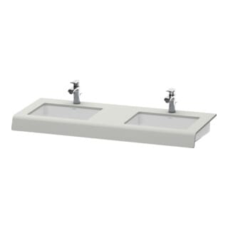 Duravit Waschtisch-Konsole DuraStyle 80-200x55x10cm, 2 Ausschn, betongr matt