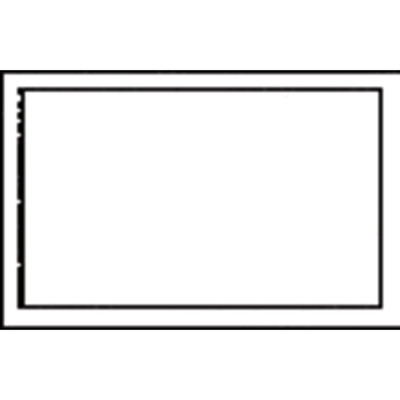 Leerschild weiß-schwarz