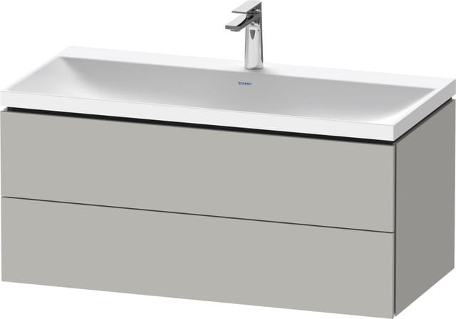 Duravit Möbel-Set L-Cube 100x48x48cm, m HL, betongr ma, 2 Schub.