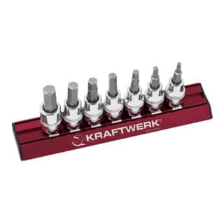 Kraftwerk Innensechskant-Bit-Steckschlüssel-Satz Zoll MAGALU 3/8", 7-tlg