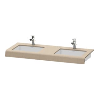 Duravit Waschtisch-Konsole DuraStyle 80-200x55x10cm, 2 Ausschnitte, leinen