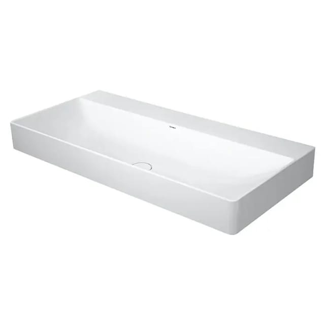 Duravit Möbelwaschtisch geschliffen DuraSquare 100x47cm, o. ÜL, m HLB, o. HL, weiß