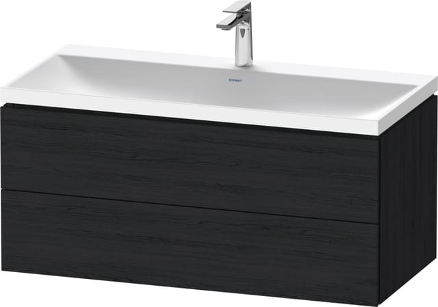 Duravit Möbel-Set L-Cube 100x48x48cm, m Hahnl., Ei sw, 2 Schub.