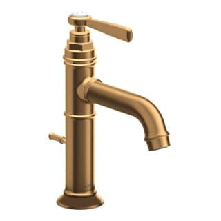 hansgrohe Waschtisch-Einhebelmischer 100 Axor Montreux A 142mm, m ZugstAblGar, brush. gol opt