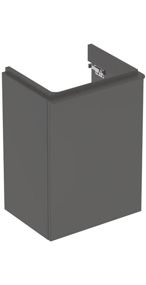 Geberit Handwaschbeckenunterschrank Smyle Square 44,2x61,7x35,6cm, 1 T. rechts, lava matt