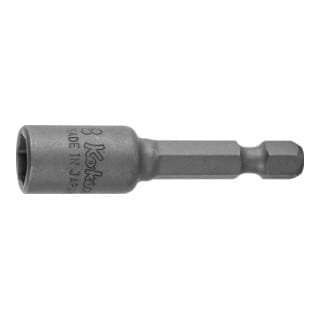 Ko-Ken IMPACT-Steckschlüsseleinsatz Schaft E 6,3 mit Magnet, Schlüsselweite: 7 mm