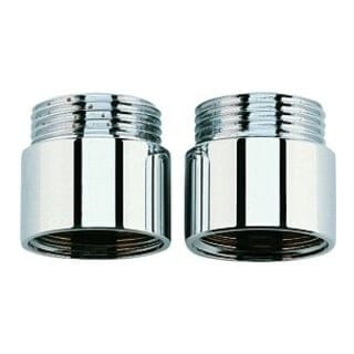 Grohe Verlängerung 07130 20mm DN20 für Wandbatterien 1/2" 2 Stück chrom