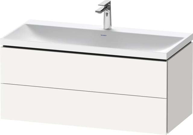 Duravit Möbel-Set L-Cube 100x48x48cm, m Hahnl., we. ma, 2 Schub.