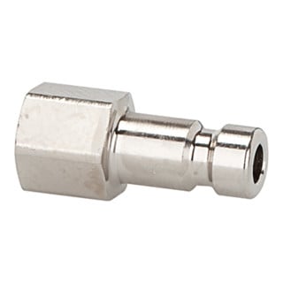 Riegler Nippel für Kupplungen NW 2,7, Messing vern., M5 IG, SW 7