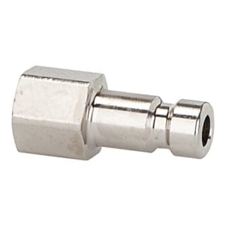 Riegler Nippel für Kupplungen NW 2,7, Messing vern., M5 IG, SW 7