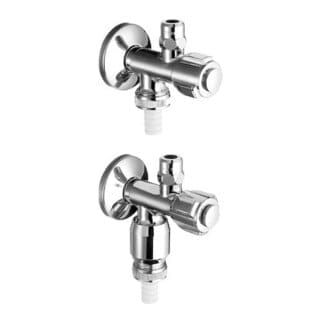 Schell Doppelanschluss-Eckventil COMFORT 2x G 3/8 AG, m ASAG E, m RV, o RB, vc