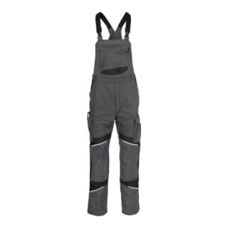 Kübler ACTIVIQ cotton+ Latzhose anthrazit/schwarz 94