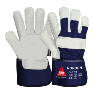 Hase Winterhandschuhe Norden Größe 8, Rindnarbenleder