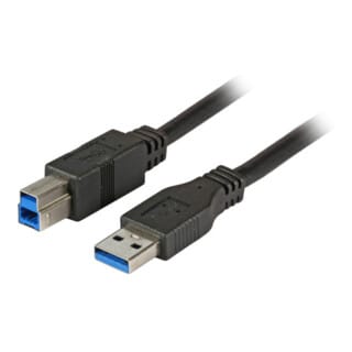 EFB-Elektronik USB-Verbindungskabel A-B 3,0m USB 3.0 schwarz K5236.3