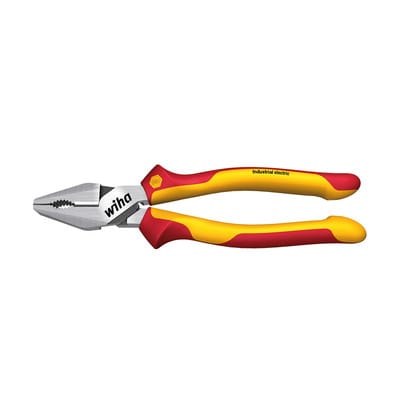 Wiha Kraftkombizange Industrial electric mit DynamicJoint® und OptiGrip in Blister 225 mm