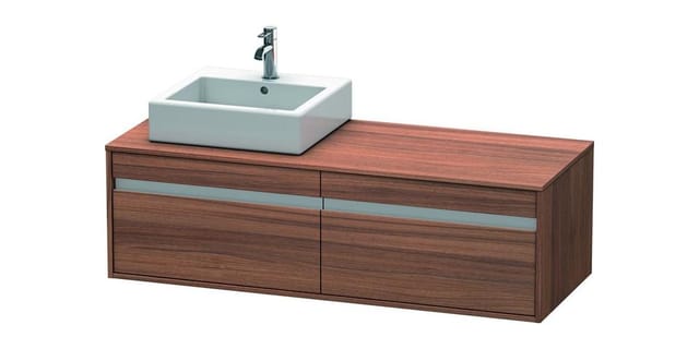 Duravit Waschtischunterschrank Ketho 140x55x42,6cm, f AWT, 2 AZ, B L, N Nat