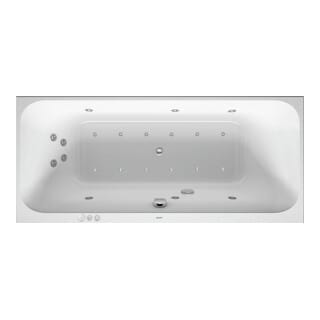 Duravit Whirlwanne Happy D.2 180x80cm, Combi P, EB-Version, 2 RS, we.