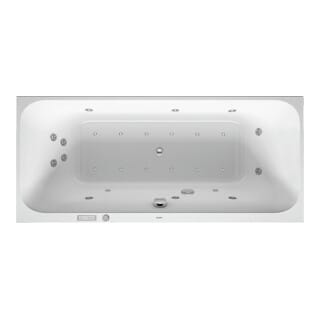 Duravit Whirlwanne Happy D.2 180x80cm, Combi E, EB-Version, 2 RS, we.