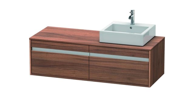 Duravit Waschtischunterschrank Ketho 140x55x42,6cm, f AWT, 2 AZ, B R, N Nat