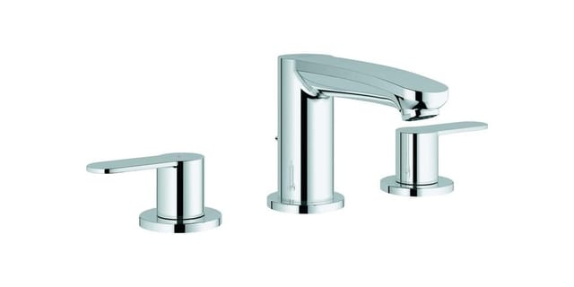 Grohe 3-Loch-Waschtischarmatur Eurostyle C 1/2", mit Ablaufgarnitur, chrom