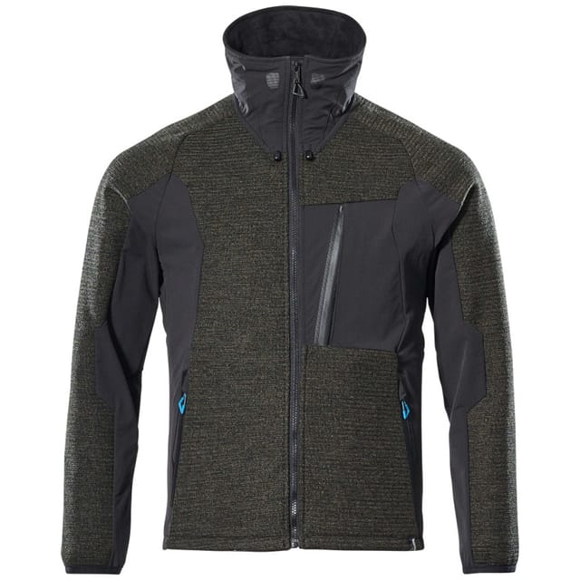 Mascot Jacke, Strick, mit Membran Strickjacke Größe XS, mossgrün/schwarz