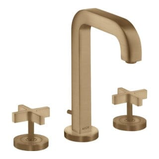 hansgrohe 3-Loch-Waschtischarmatur 170 Axor Citterio m A 140mm, Kreuz, ZugstAblGar, Ros, b b