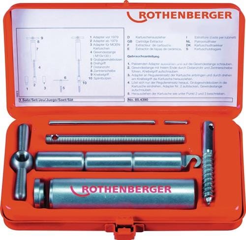 Rothenberger Kartuschen-Auszieher-Set, 9tlg.