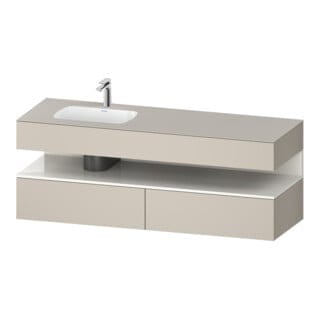 Duravit Einbauwaschtisch-Möbel-Set Qatego 160x50x60cm, Kon-WTU, B l, w g/tau ma