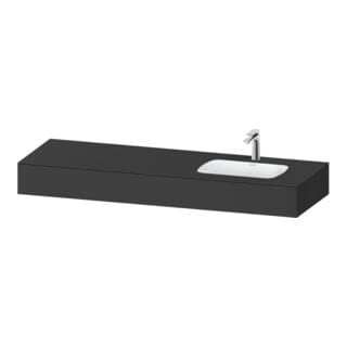 Duravit Einbauwaschtisch-Möbel-Set Qatego 160x55x17cm, m K, 1 AS, m Ü, B r, gra ma