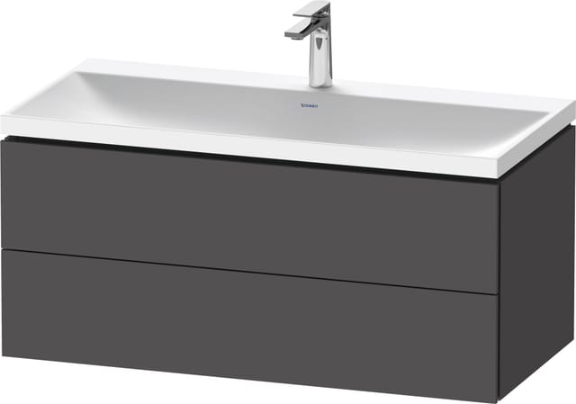 Duravit Möbel-Set L-Cube 100x48x48cm, m HL, graph ma, 2 Schub.