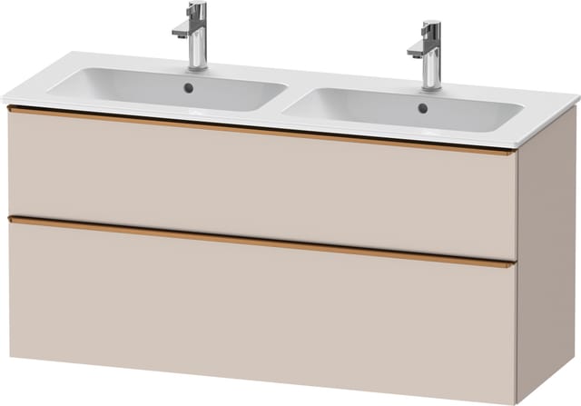 Duravit Waschtischunterschrank D-Neo 128x46,2cm, 1 Kast, 1 A, b geb/Taupe ma