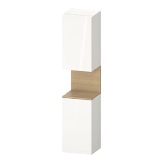Duravit Hochschrank Qatego 40x36x1760cm, 2 T, An l, Ei nat/weiß hgl