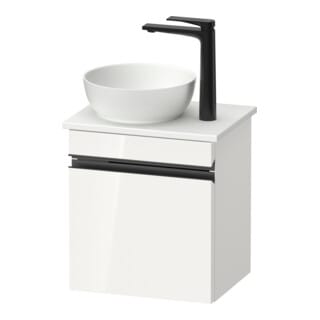 Duravit Konsolen-Waschtischunterschrank wandhängend Sivida 40x44x32,5cm, Tür, Gr. sw, li, we. hgl