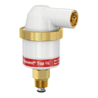 Flamco Schwimmerentlüfter Flexvent Top R 3/8, we, m Absperrventil, automatisch